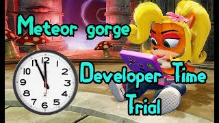 Meteor Gorge - Developer Time Trial - Crash Team Racing Nitro Fueled