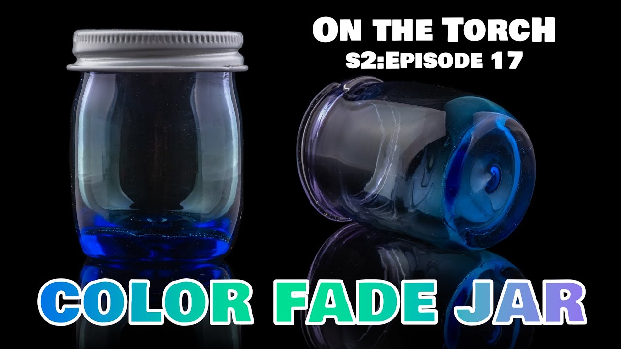 Color fade jar start to finish, making tubing and then adding threads ...