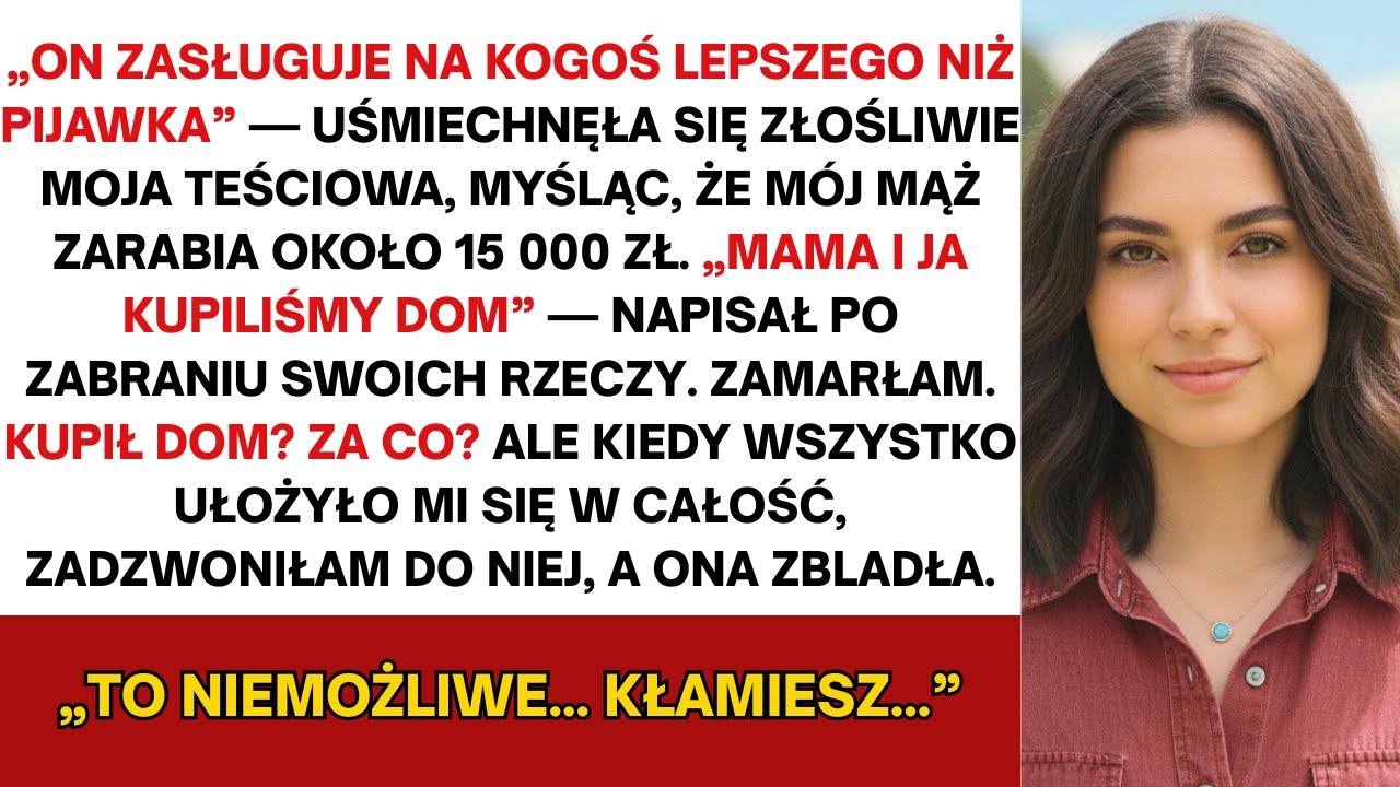 Moja teściowa wierzyła, że mój mąż kupił dom i utrzymywał rodzinę — ale prawda była…