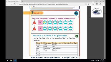 Rotary Club of Ambattur Class 3rd Maths Numbers Part 3 Number & Number Names