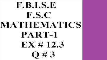 11th Class Maths | Chapter 12 | Exercise 12.3 | Question 3 | Application of Trigonometry