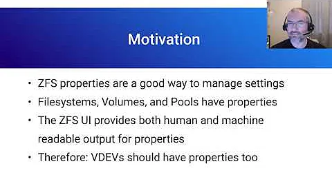BSDCan 2022 - ZFS VDEV Properties
