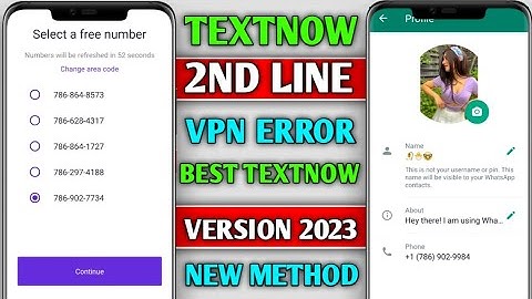How to create fake whatsapp account 2023 | TextNow & 2nd line not sign up problem solve 2023 🤫