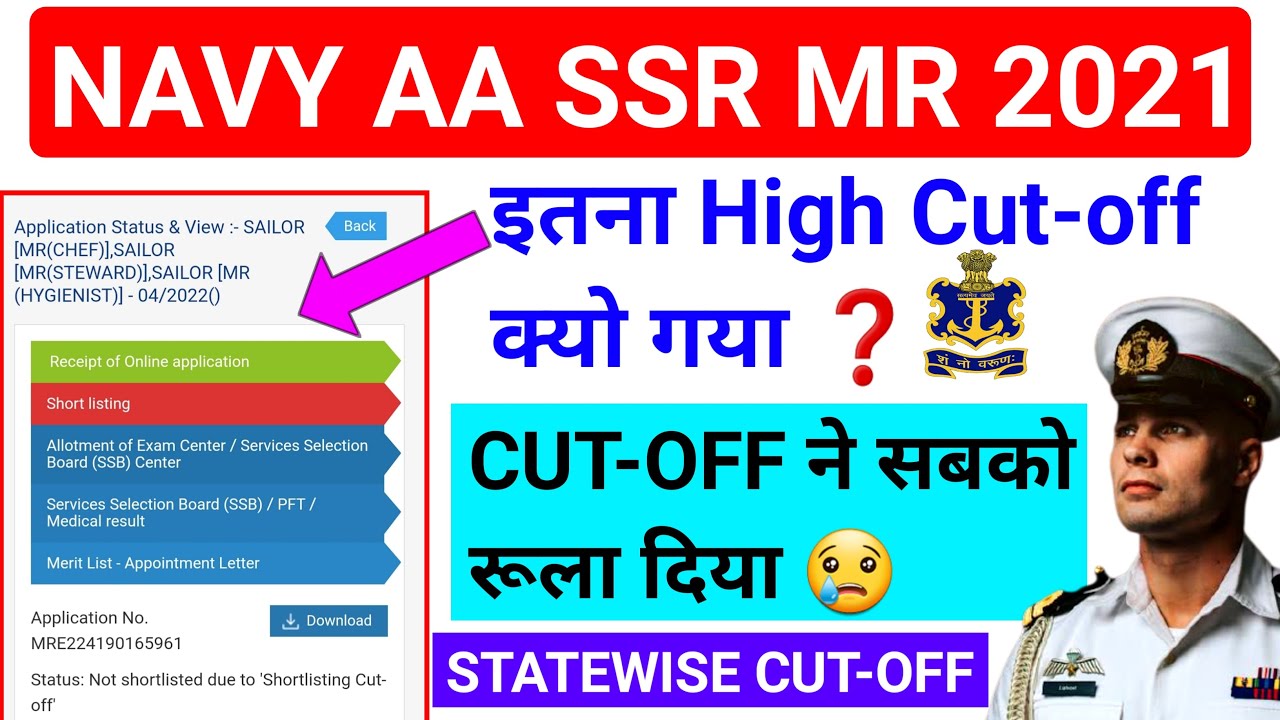 NAVY AA SSR MR STATEWISE CUT-OFF || इतना High Cut-off क्यो गया