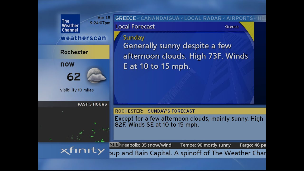 Weatherscan emulator- Rochester, NY - YouTube