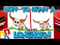 How To Draw A Texas Longhorn Cow