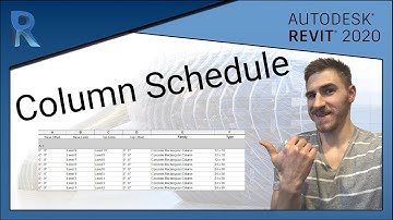 How to Create a Column Schedule | Revit