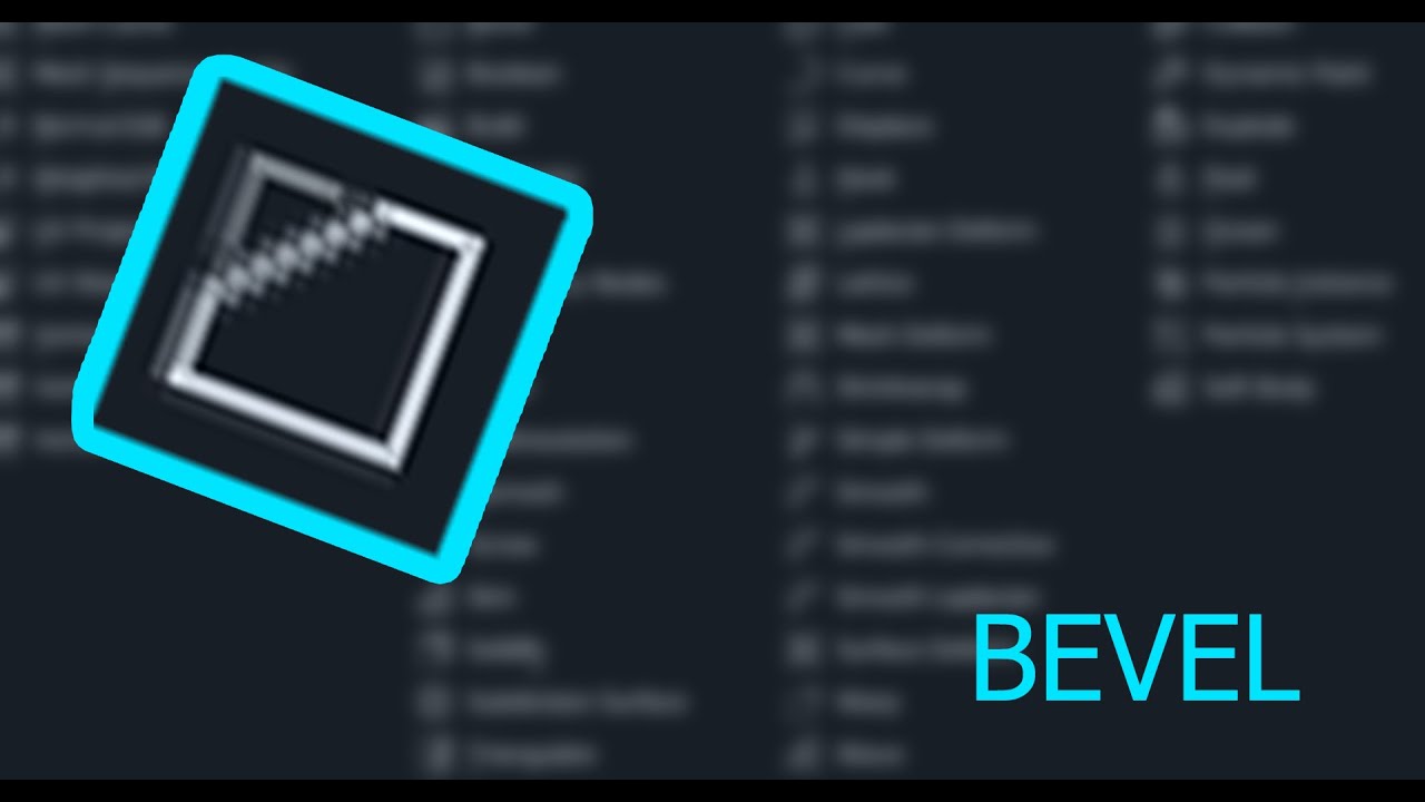 2. Bevel - Modifier Blender - YouTube
