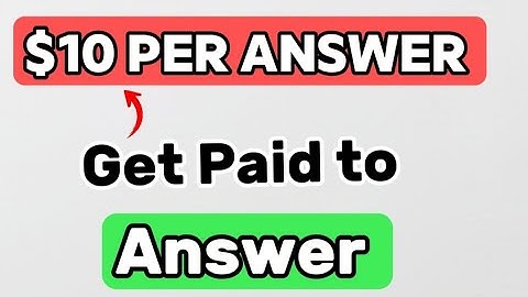 Get Paid to Answer Questions Online (Earn up to $10 Per correct Answer) 