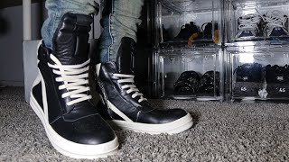 Rick Owen s Geobasket Unboxing On Foot Review Perfect Fall Boots