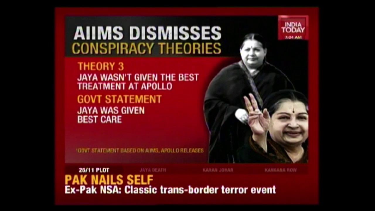AIIMS Health Report On Jayalalithaa Dismisses Conspiracy Theories