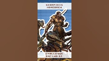 Exposed D&D 5e Scorpikis Challenge Rating #Shorts
