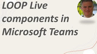 LOOP Live components  (Fluid) in Microsoft Teams Chats (1:1,group, or meetings) screenshot 5