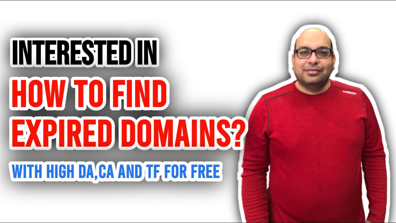 How to Find Expired Domains With High DA, CF And TF for FREE - YouTube