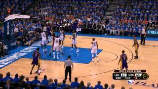 Kobe Bryant Nasty One-Handed Reverse Dunk Vs. Thunder Game 5
