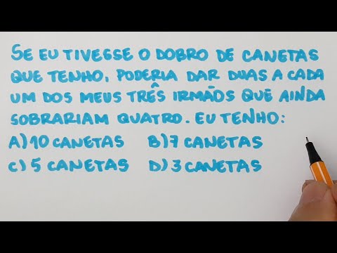 Quantas canetas eu tenho?