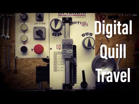 Optimum -Optimill MB4 digital quill travel modification