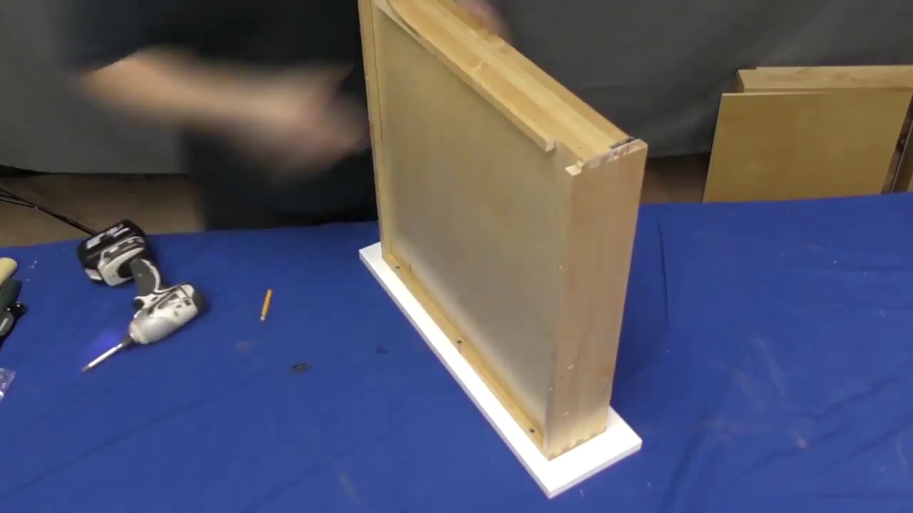 How to install a Utensil Drawer for an RTA kitchen base cabinet - YouTube