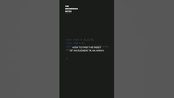 how to find the index of an element in an array #javascript