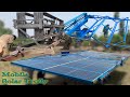 Handmade Making Process of Mobile solar Trolley System For Tube Well in local Workshop ||