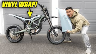 I VINYL WRAPPED MY SURRON ULTRA BEE! | ADOBO MOTO S1 E27