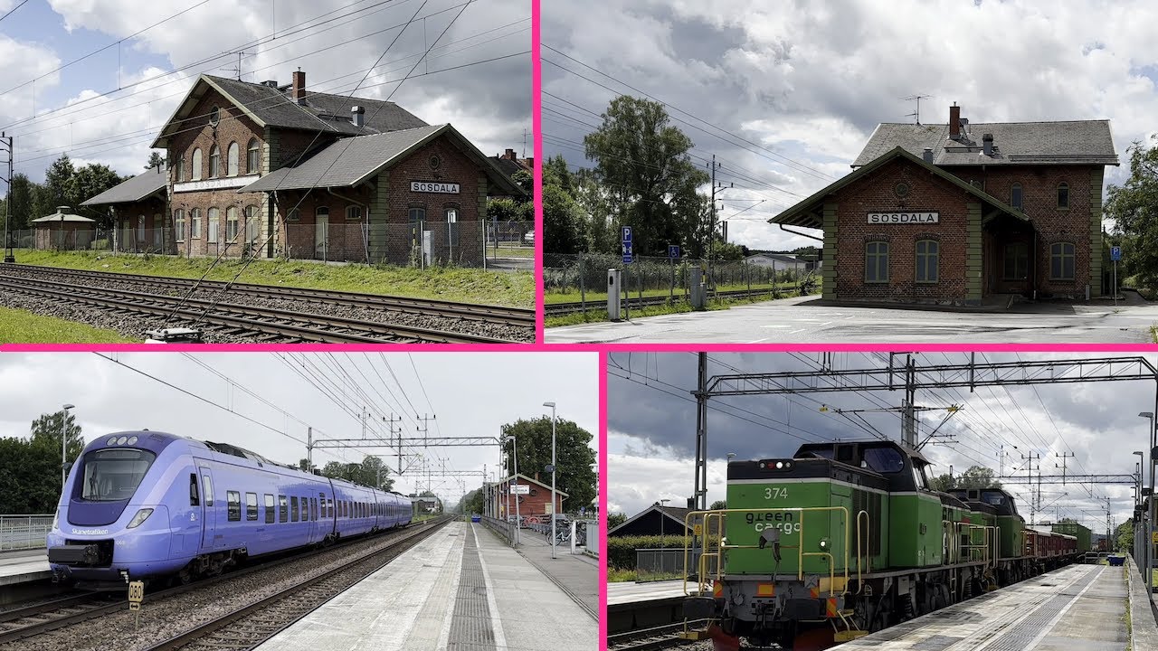 Sösdala station med omgivningar - YouTube
