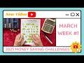 Budgeting Money Saving Challenges - March Week #1 - TracEy Monster Savings on Etsy