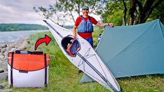 Camping On An Island Using WEIRD Folding Kayaks (Oru Bay ST & Inlet)
