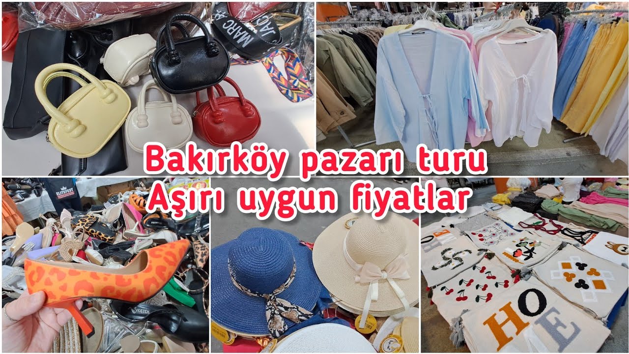 Bakırköy sosyete pazarı herşey aşırı uygun‼️👌🏻 muhteşem ürünler ‼️ kıyafet alışverişi | pazar turu 