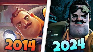 EVOLUTION of HELLO NEIGHBOR JUMPSCARES [2014 - 2024]