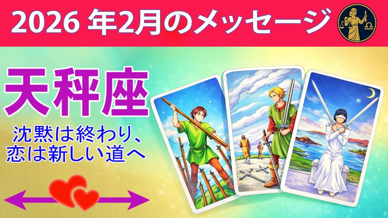 天秤座 ☀️ 沈黙は終わり、恋は新しい道へ ☀️#恋愛タロット
