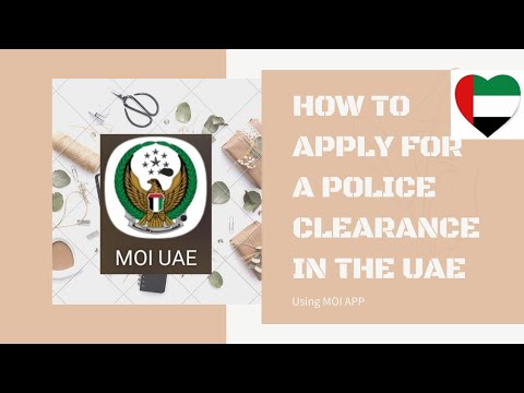 How to Apply Police Clearance using MOI APP with only 50 Aed.