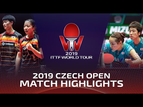 Jun Mizutani/Mima Ito vs Cho Daeseong/Shin Yubin | 2019 ITTF Czech Open Highlights (Final)