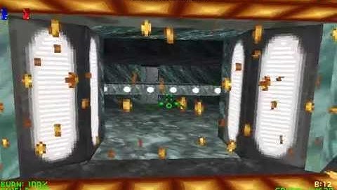 DESCENT II - LEVEL4 BOSS. Teleporter to: SECRET LEVEL 1