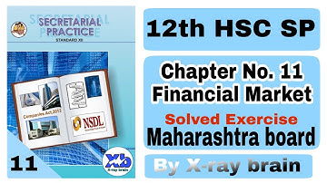 Financial Market solved exercise | 12th Commerce Maharashtra board