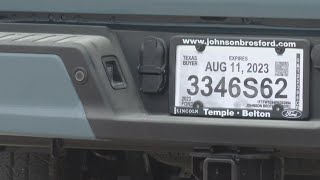 Paper license plates banned after Gov. Abbott signs House Bill 718