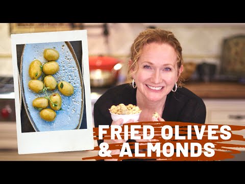 FRIED OLIVES & MARCONA ALMONDS APPETIZER | Recipes from Napa Valley | Elegant Dining