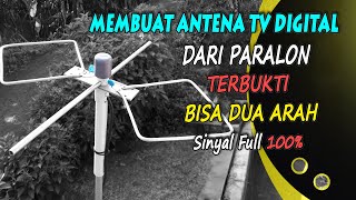 Cara membuat antena tv digital sendiri outdoor jernih dari paralon hasil terbaik bisa segala arah