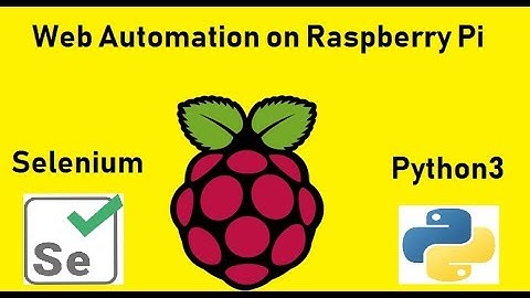 Web Automation on Raspberry Pi Using Selenium Python3 with Raspbian OS