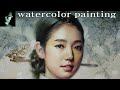 인물수채화/Watercolor painting/水彩画/水彩畫