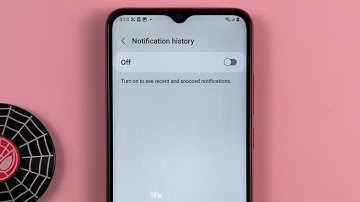How to enable/disable Notification History on Samsung A03 Android 13