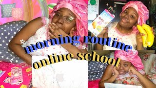 my online school morning routine in quarantine | lilmas