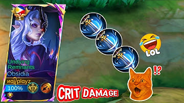 META OBSIDIA BUILD FOR 2025! - THAT GUARANTEES 100%  CRIT DAMAGE**! 💥💀
