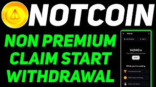 Notcoin Claim For Non Premium Users | Telegram Wallet Ton Space Beta Update | Notcoin New Update