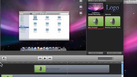 Reducing the volume of a background audio clip in ScreenFlow