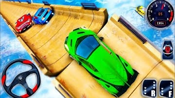 Vertical Mega Ramp Impossible Car Tracks 3D - Car Stunts Racing Tracks 3D Game - Android Game Play
