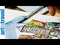 Urban Sketching mit Danny Hawk - komplizierte Szene vereinfachen (English Subtitles)