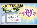 Pe Design 11 | Palette 11 Tutorial Monograms