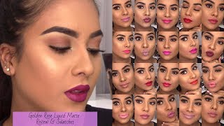 Golden Rose Liquid Matte Review And Swatches Sanesh Makeup Youtube