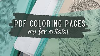 My FAVORITE Etsy PDF Artists and Stores for Adult Coloring Pages